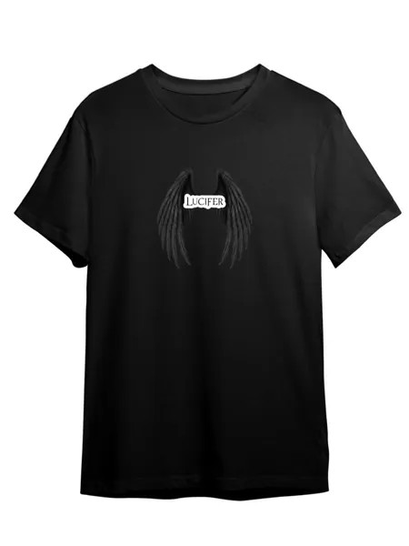 Футболка унисекс Каждому Своё Lucifer/Люцифер/Сериал SRLU12 черная XL