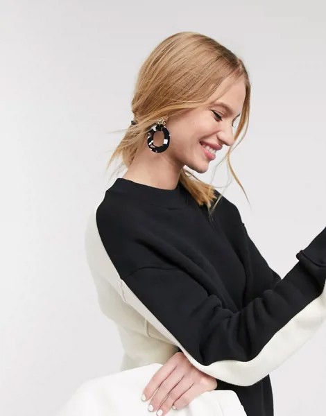 Монохромный свитшот Topshop-Многоцветный