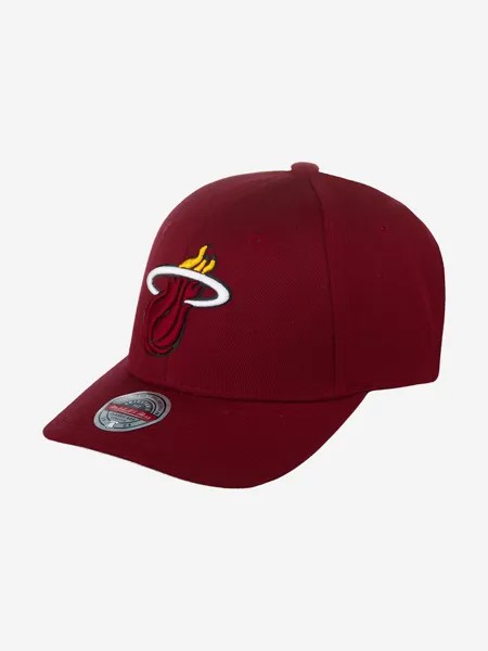 Бейсболка MITCHELL NESS HHSS3257-MHEYYPPPMARO Miami Heat NBA (малиновый), Мультицвет