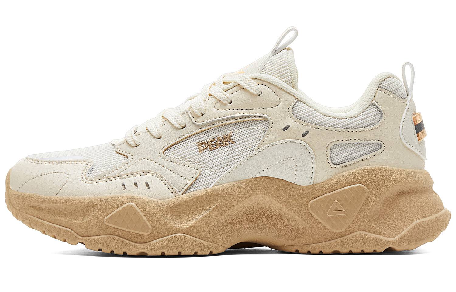 Кроссовки PEAK Lifestyle Shoes Women's Low-top Canvas White/khaki, белый