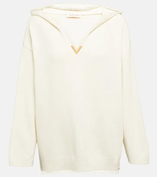 Кашемировое худи VGOLD VALENTINO, белый