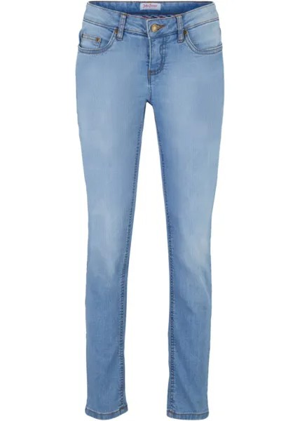 Комфортные эластичные джинсы скинни John Baner Jeanswear, голубой