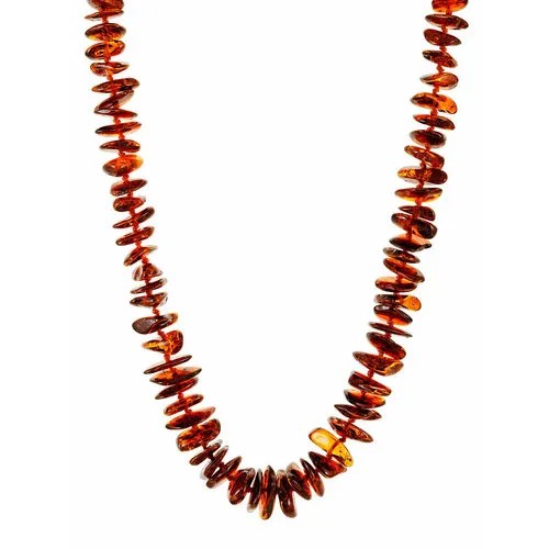 Бусы AmberHandmade, янтарь, длина 50 см, бордовый
