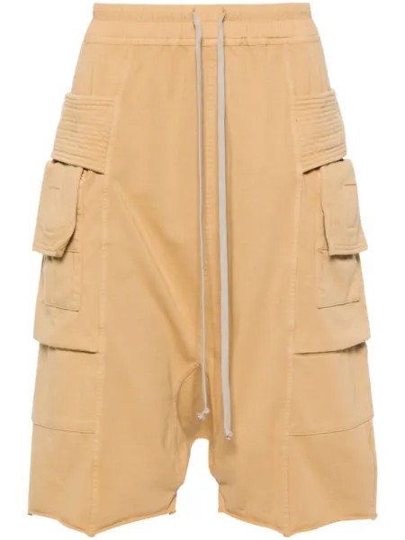 Rick Owens DRKSHDW шорты Creatch Pods с низким шаговым швом, желтый