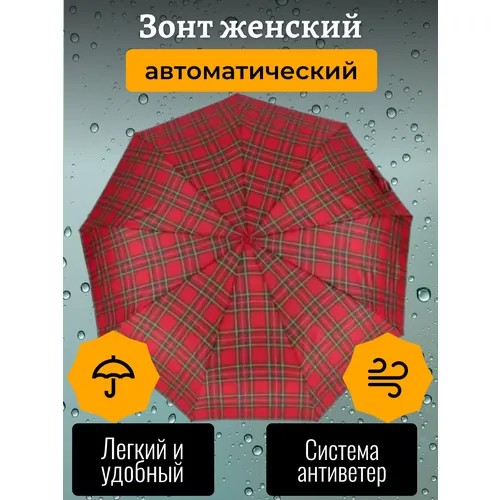 Мини-зонт Sponsa, красный, коралловый