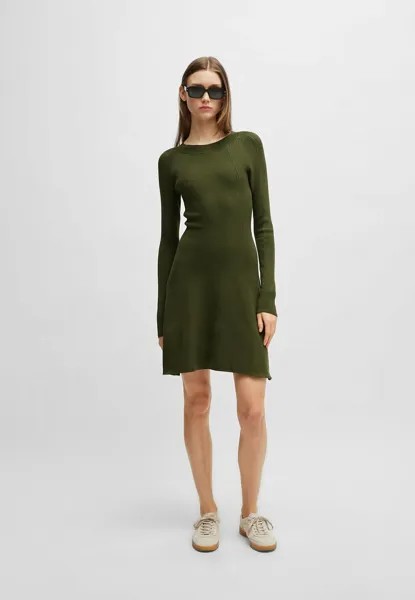 Платье-джемпер FIRO BOSS, темно-зеленый