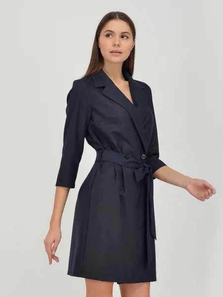 Платье-пиджак женское 1001dress VI00087BL синее 46