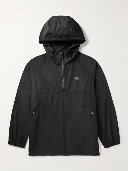 Куртка из смеси хлопка с капюшоном и молнией на половину длины SNOW PEAK, черный
