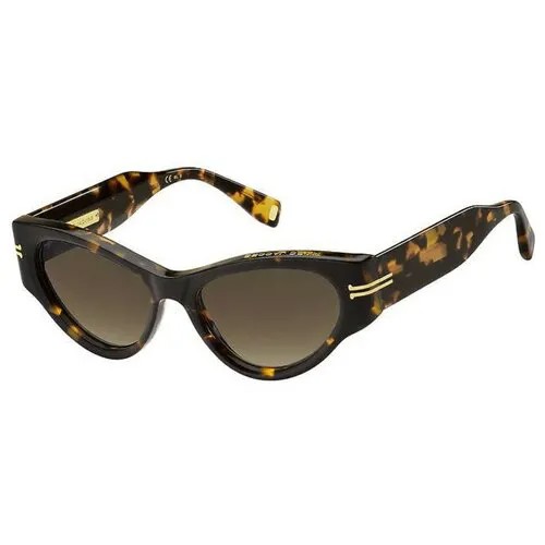 Солнцезащитные очки MARC JACOBS, кошачий глаз, оправа: пластик, с защитой от УФ, для женщин, коричневый