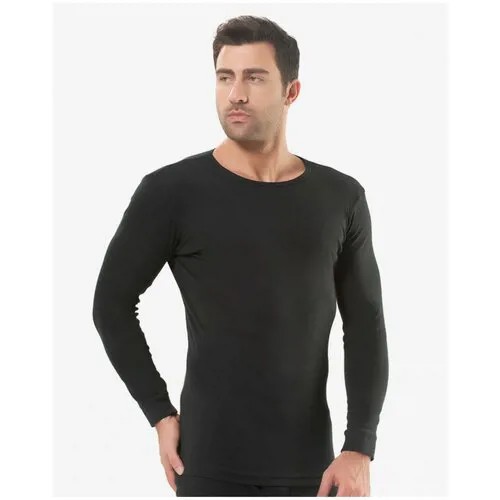 Мужская футболка с длинным рукавом ,Oztas ,XL, черная (1021)