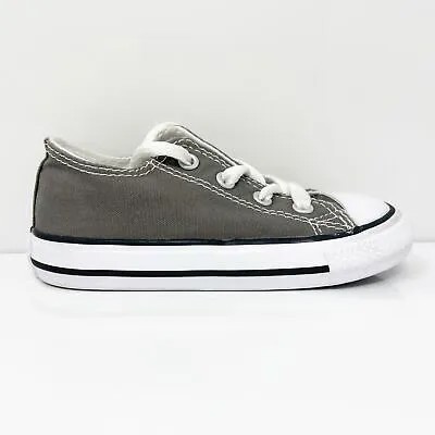 Converse Boys Chuck Taylor All Star Ox Low 7J794 Серые повседневные туфли Кроссовки 7