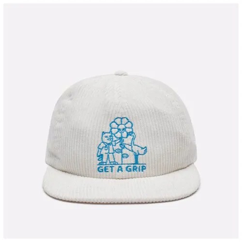 Кепка Ripndip Get A Grip 6 Panel Corduroy белый , Размер ONE SIZE