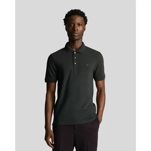 Поло Lyle & Scott Tonal Eagle Polo Shirt, размер S, серый