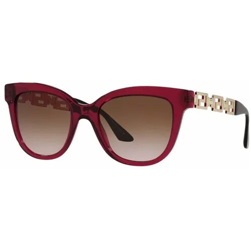 Солнцезащитные очки Versace, бабочка, для женщин, бордовый