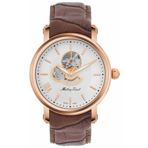 Наручные часы Mathey-Tissot Mathy, золотой, коричневый