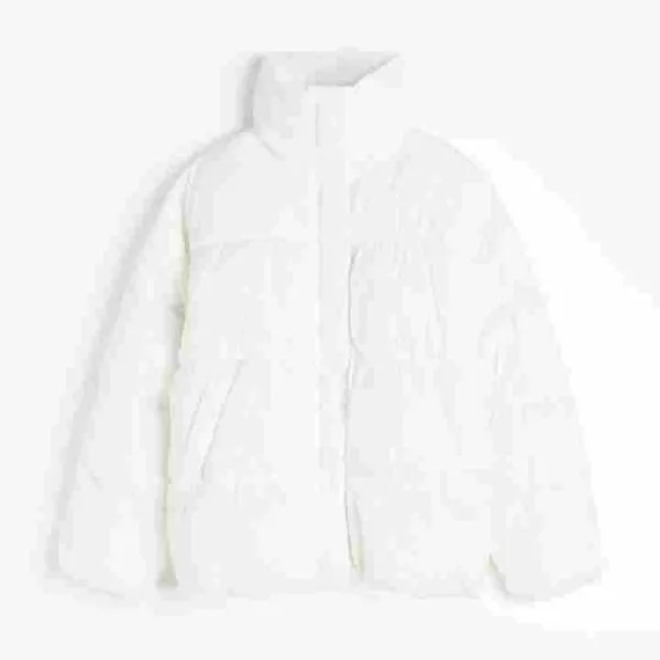 Куртка H&M Quilted Puffer, белый