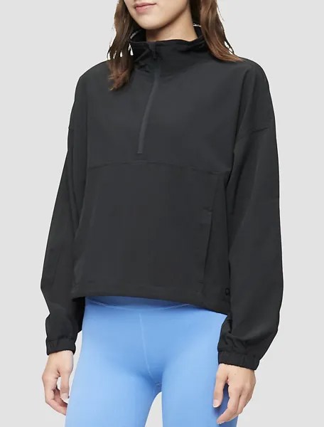 Пуловер с молнией 1/2 Performance Calvin Klein, черный