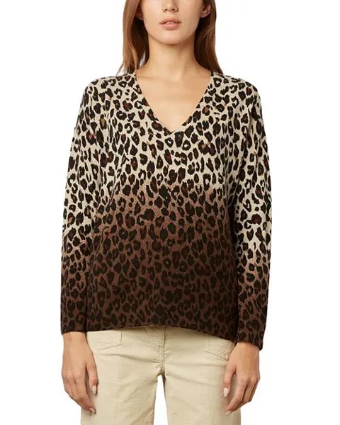 Шерстяной свитер Lavinia с V-образным вырезом Gerard Darel, цвет Brown