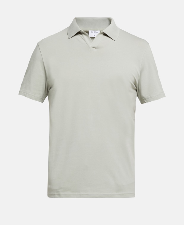 Рубашка-поло органик Filippa K, светло-серый