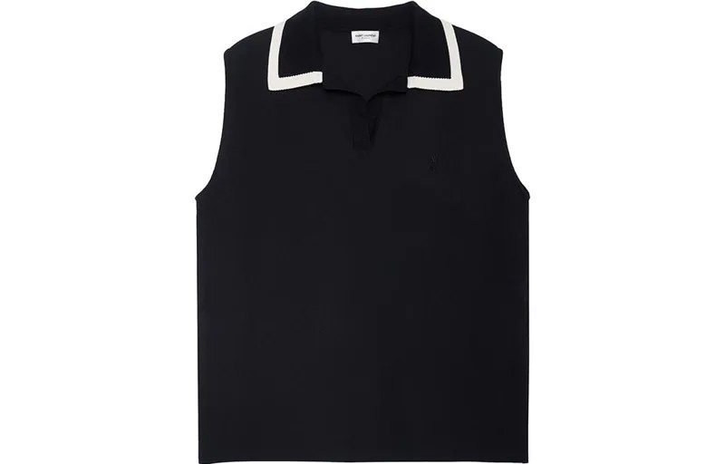 SAINT LAURENT Женская рубашка поло, цвет Black
