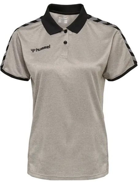 Поло Hummel Hmlauthentic Woman Functional Polo, серый меланж