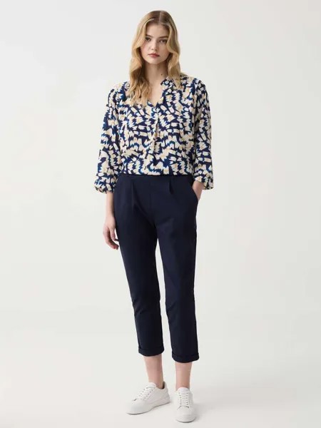Укороченные джоггеры с отворотами Hybrid, цвет dark blue