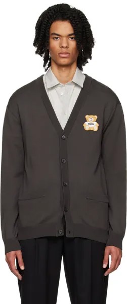 Серый кардиган Teddy Bear Moschino