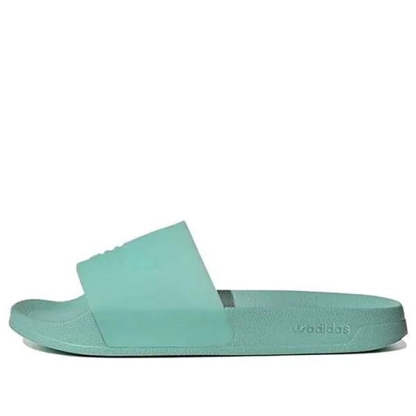 Тапочки оригиналы adilette lite slides Adidas, зеленый