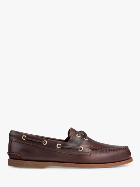 Аутентичные оригинальные кожаные топсайдеры Sperry, бронза