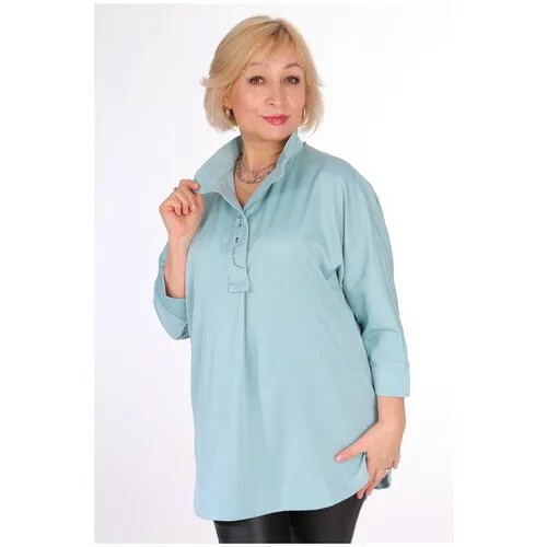 Блуза  Dianur, размер 48, зеленый