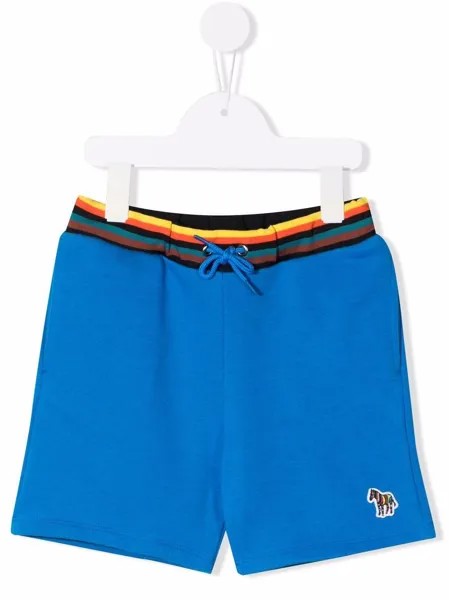 Paul Smith Junior спортивные шорты с нашивкой