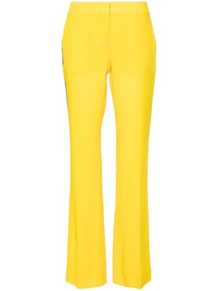 Moschino прямые брюки строгого кроя, желтый
