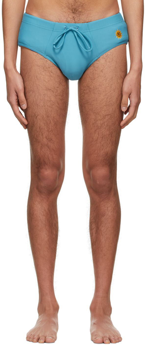 Эксклюзивные синие плавки SSENSE Carne Bollente