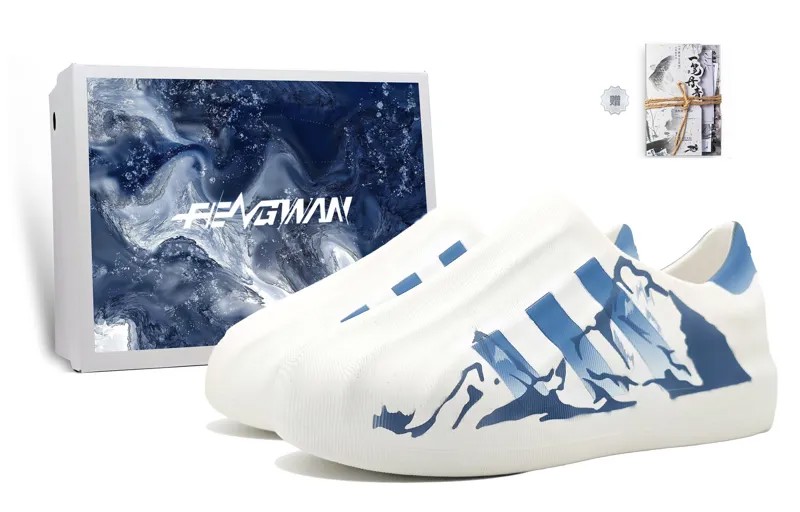 Кроссовки adidas originals AdiFOM Superstar Lifestyle Shoes Unisex Low-top Blue/white, синий