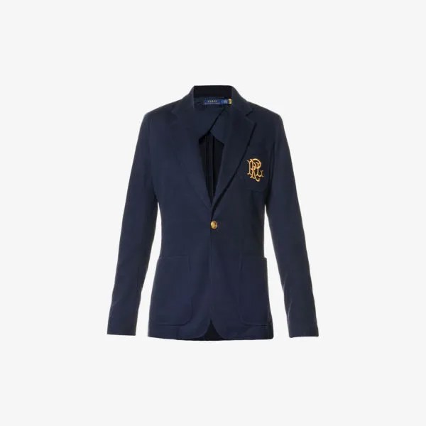 Куртка из смесового хлопка с мягкими плечами Polo Ralph Lauren, темно-синий