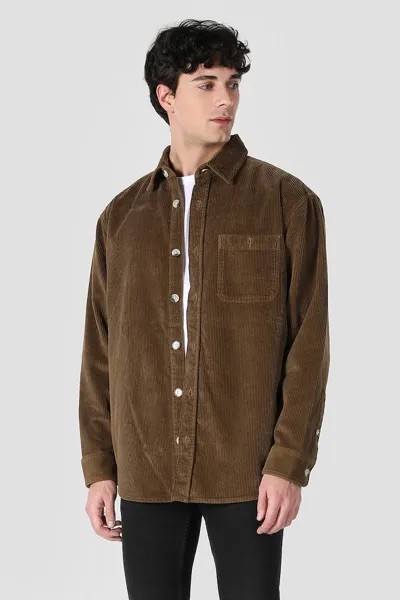 Джинсовая куртка-рубашка с вшитым карманом Colin'S, коричневый