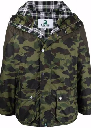 Barbour камуфляжная куртка Snowboard из коллаборации с Bape