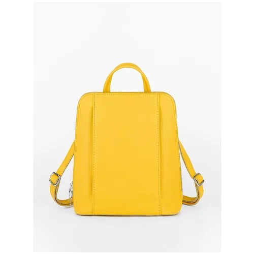 Рюкзак  планшет NOVE 1213-208yellow, натуральная кожа, внутренний карман, желтый