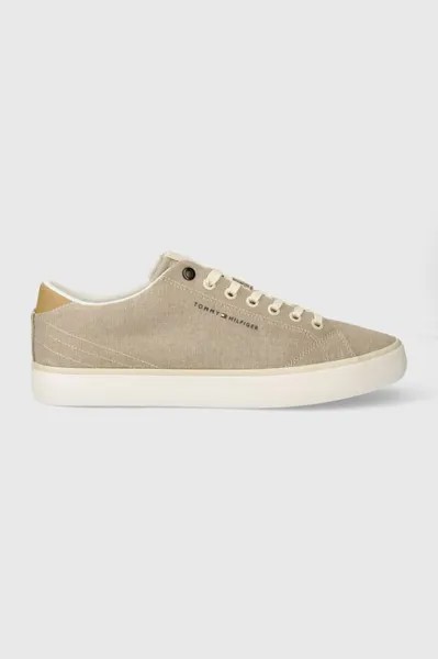 Кроссовки TH HI VULC LOW CHAMBRAY Tommy Hilfiger, бежевый