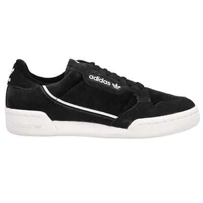 Черные кроссовки adidas Continental 80 J на шнуровке для мальчиков, повседневная обувь EE6412