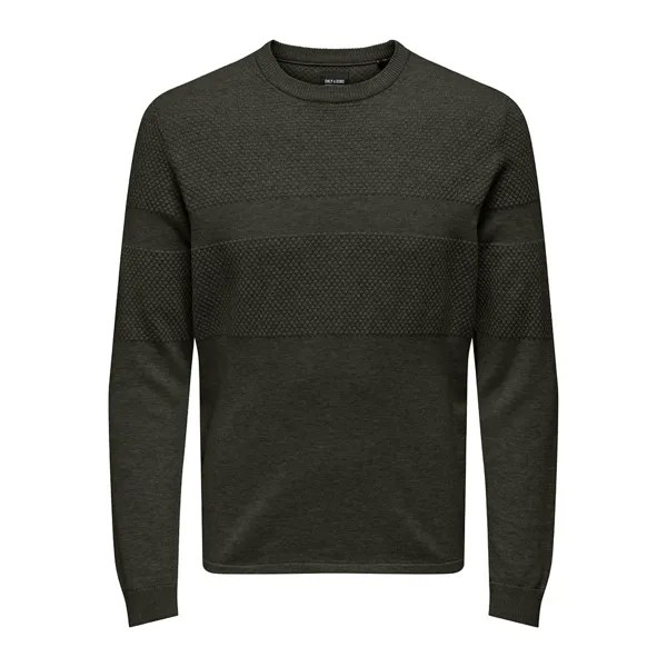 Свитер Only & Sons Karlson Reg 12 Crew Neck, зеленый