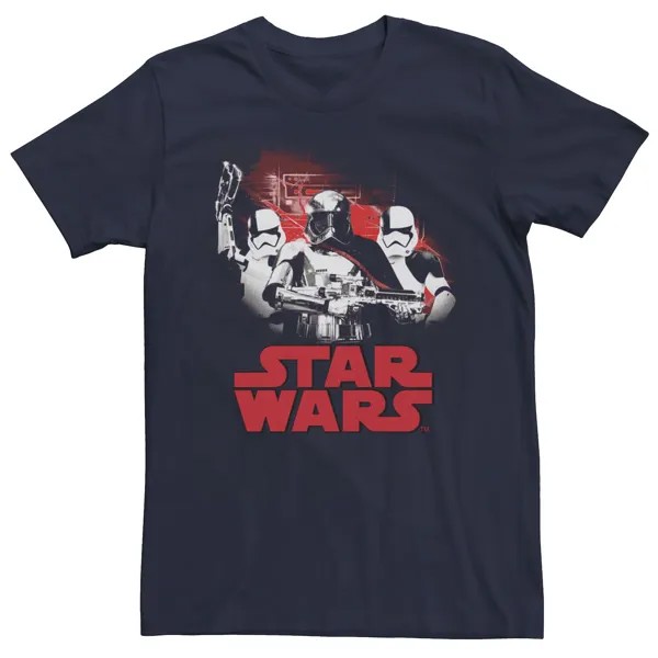 Мужская футболка с логотипом «Последнее трио отряда джедаев Фазмы», синяя Star Wars, синий
