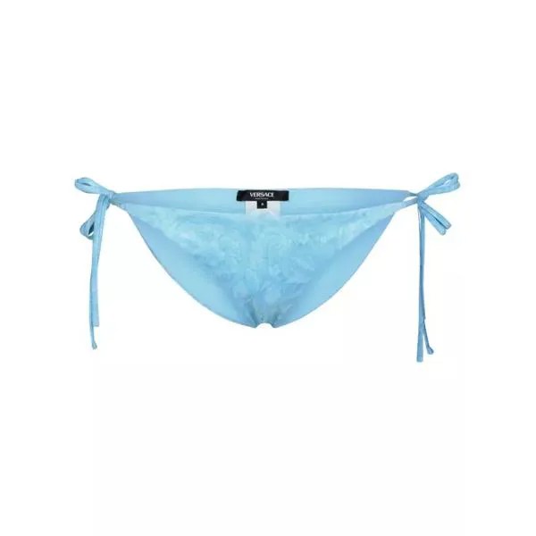Купальник barocco' light polyester blend bikini bottoms Versace, синий