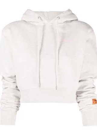 Heron Preston укороченное худи с логотипом