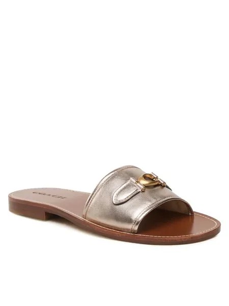 Мюли женские Coach Ina Metallic Sandal CI203 золотистые 39 EU