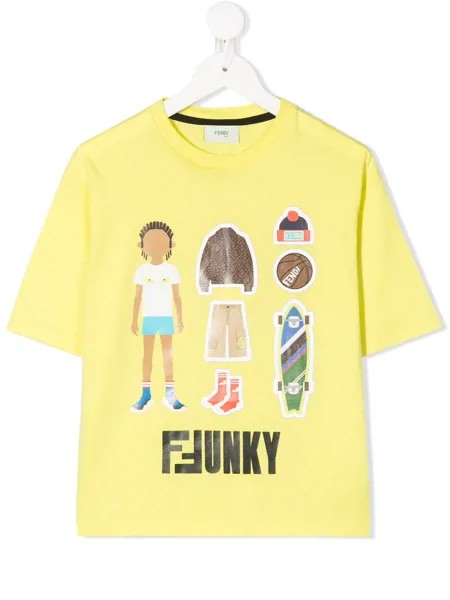 Fendi Kids футболка FFunky