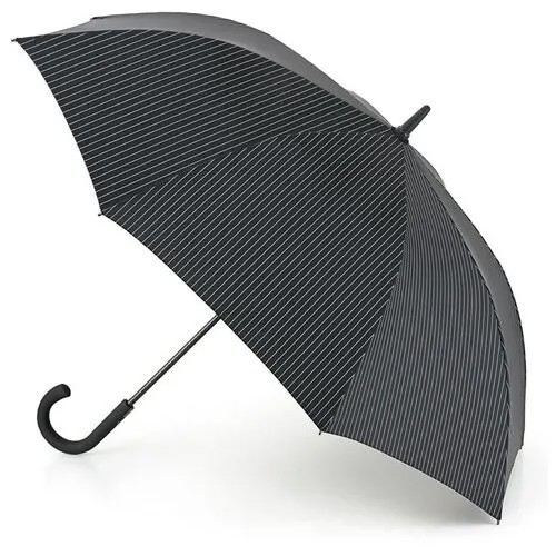 G451-2162 BlackSteel (Черный с серым) Зонт мужской трость полуавтомат Fulton