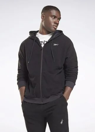Толстовка мужская Reebok Wor Fleece Fz черная XL
