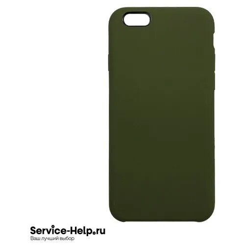Чехол Silicone Case для iPhone 6 / 6S (тёмно-оливковый) без логотипа №48 COPY AAA+