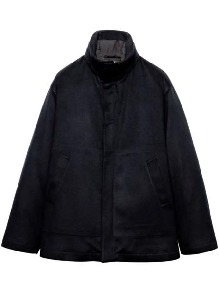 Prada кашемировый пуховик, синий